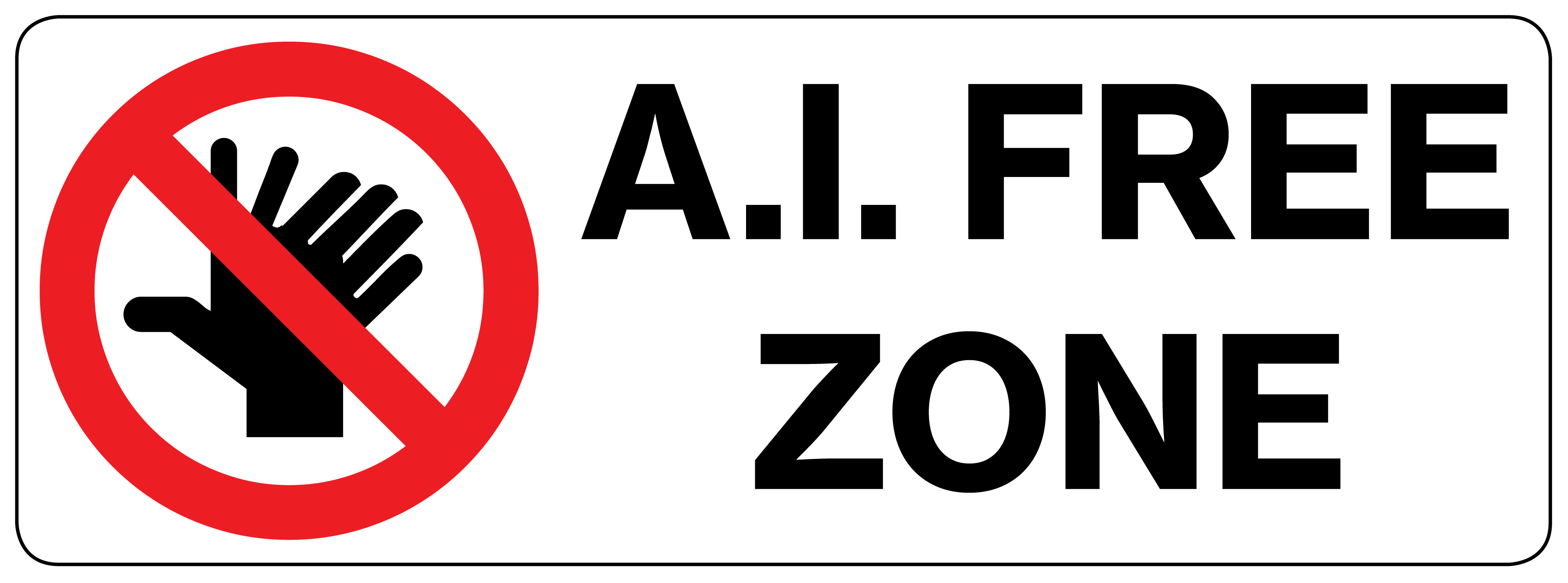 🛇 AI-free zone